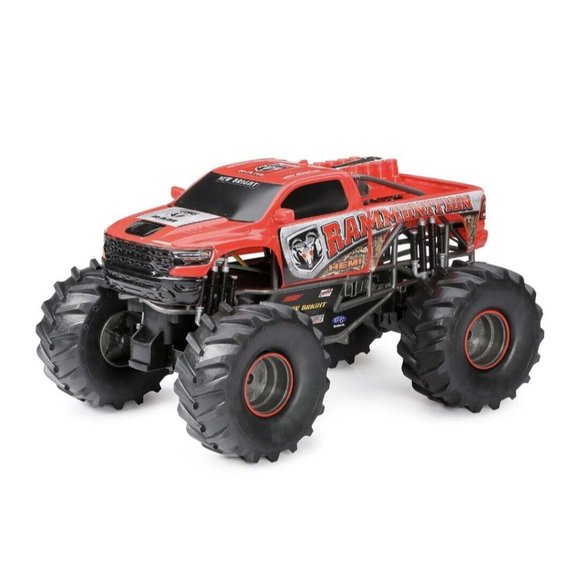 Dodge Ram RC Monster Truck 9.6V Rechargeable Battery, Rammunition Red - Picture 4 of 6